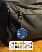 Weight Plate Keychain available colors