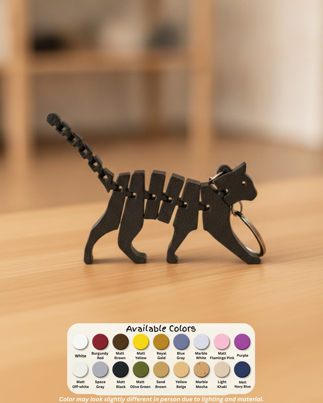 Flexi Cat Keychain