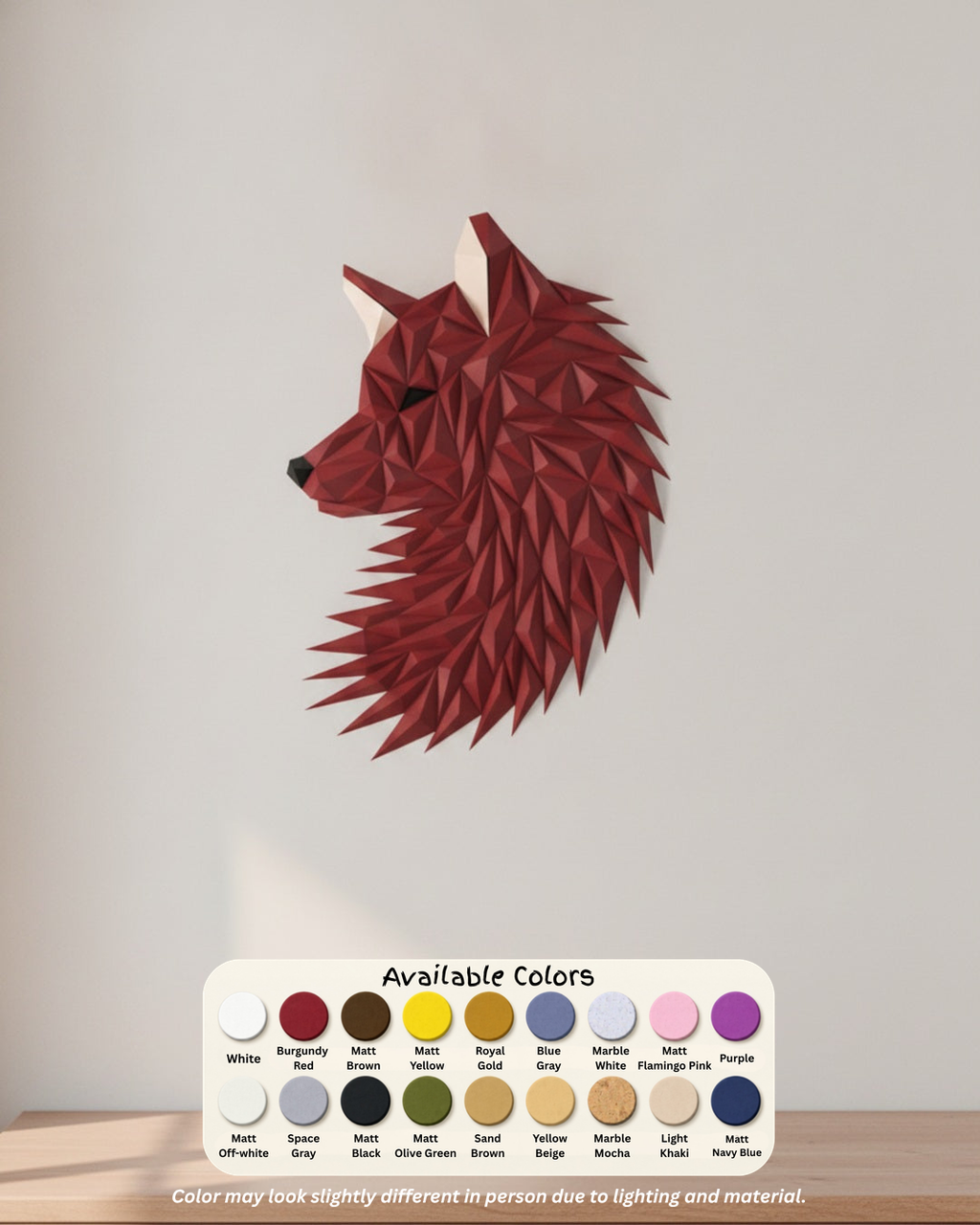 Geometric Wolf Wall Art