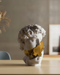 Insight Unveiled sculpture with Royal Gold skull section