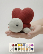 Knitted Heart Turtle