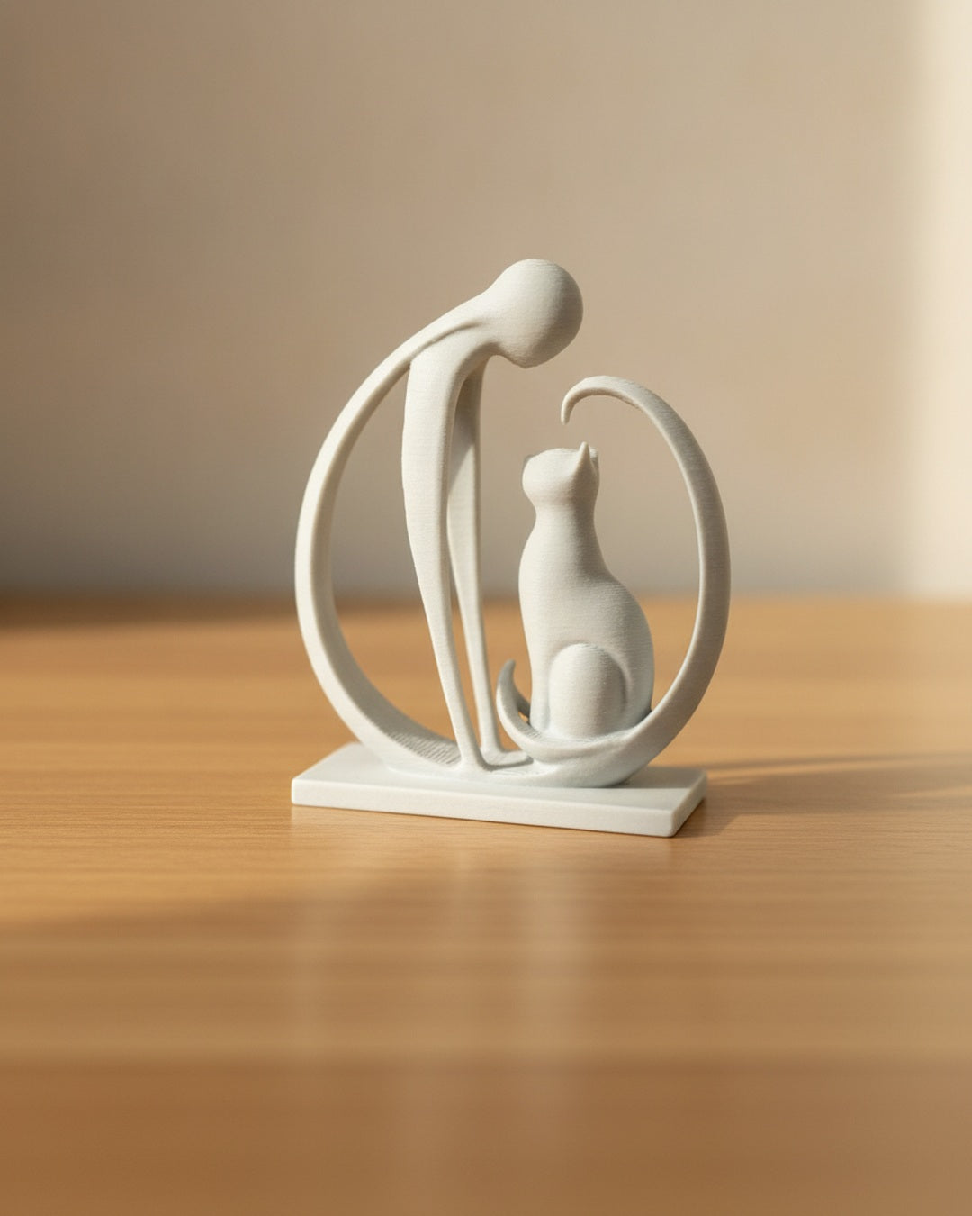 Human Cat Sculpture