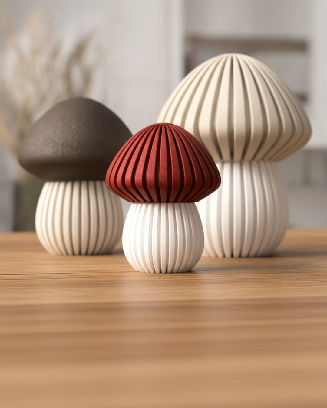 Mushroom Tealight Holder set of 3