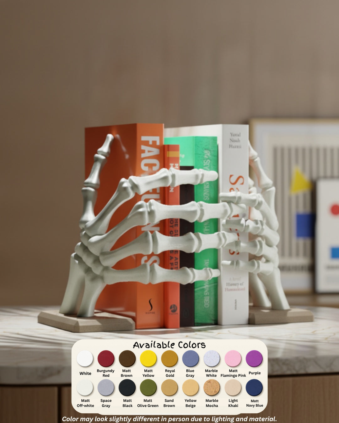 Skeleton Hand Bookstop